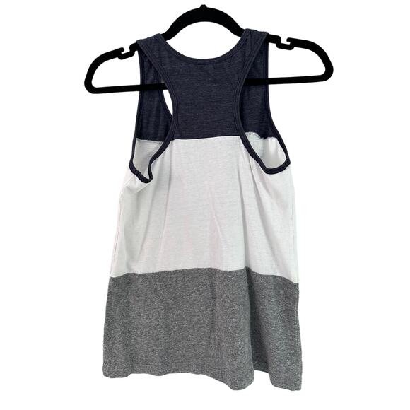 UNC University of North Carolina Blue 64 Racerback Tank Womens Small White Sport - Picture 2 of 4